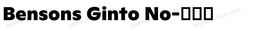 Bensons Ginto No字体转换 Bensons Ginto No字体转换
